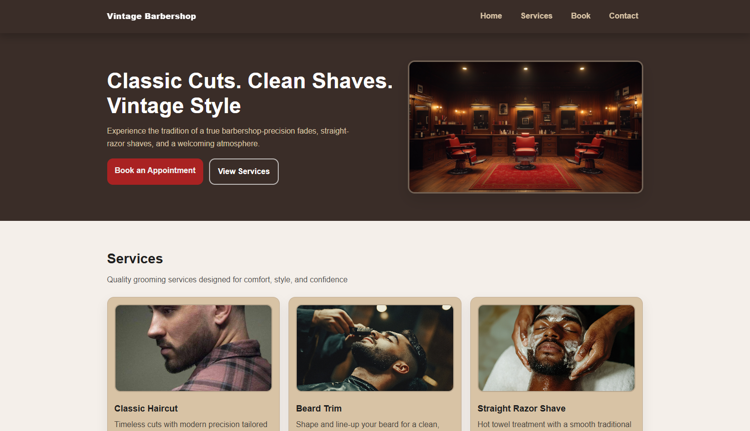 Barbershop Website